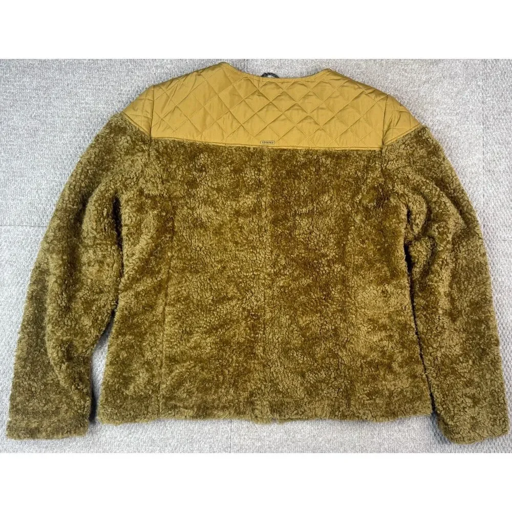 Prana Women's Green‎ Full Zip Long Sleeve Fleece Jacket Size XL